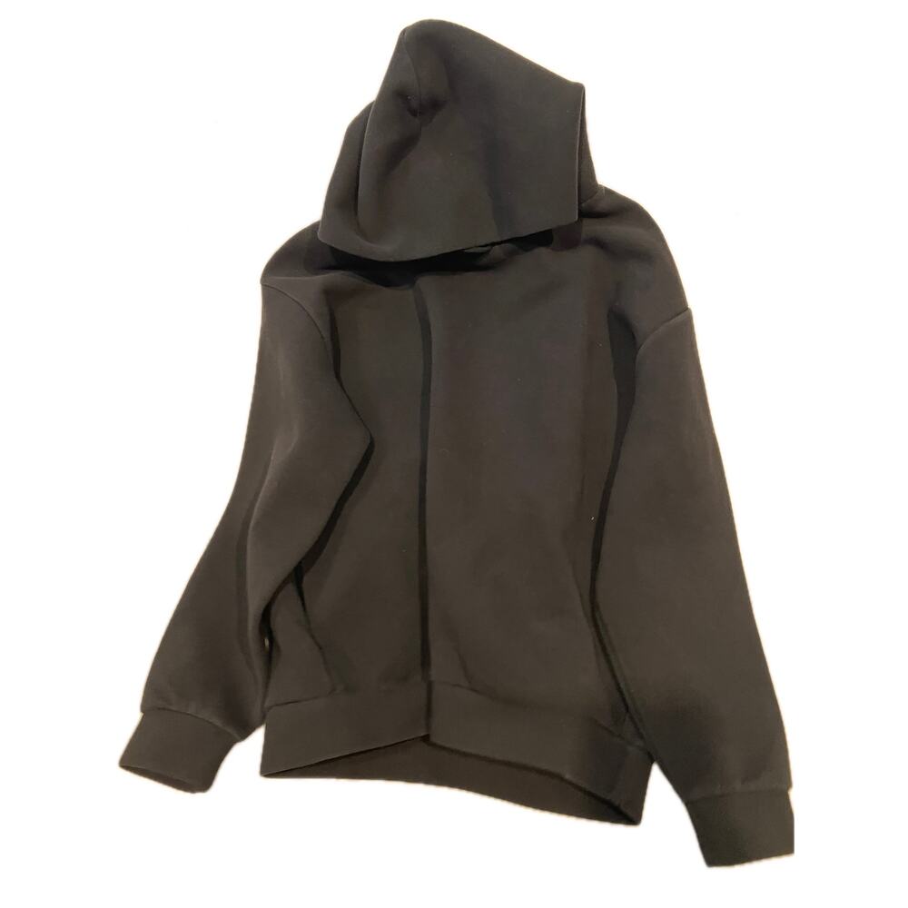 Primark Relaxed Fit Black Hoodie - Size Large